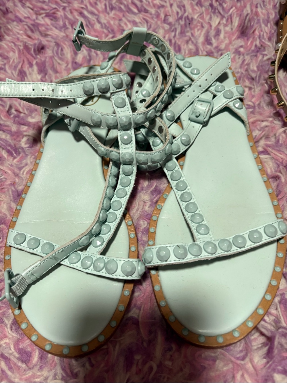ASH Play Bis Sandal (Women) gladiators misty blue SZ 39 (9) - Picture 6 of 8